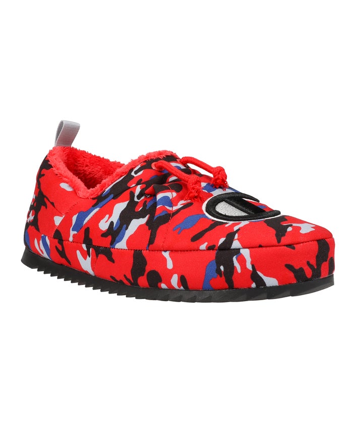 Champion Slippers Heren - Rood/Zwart - University Camo ( 095412-MCR )